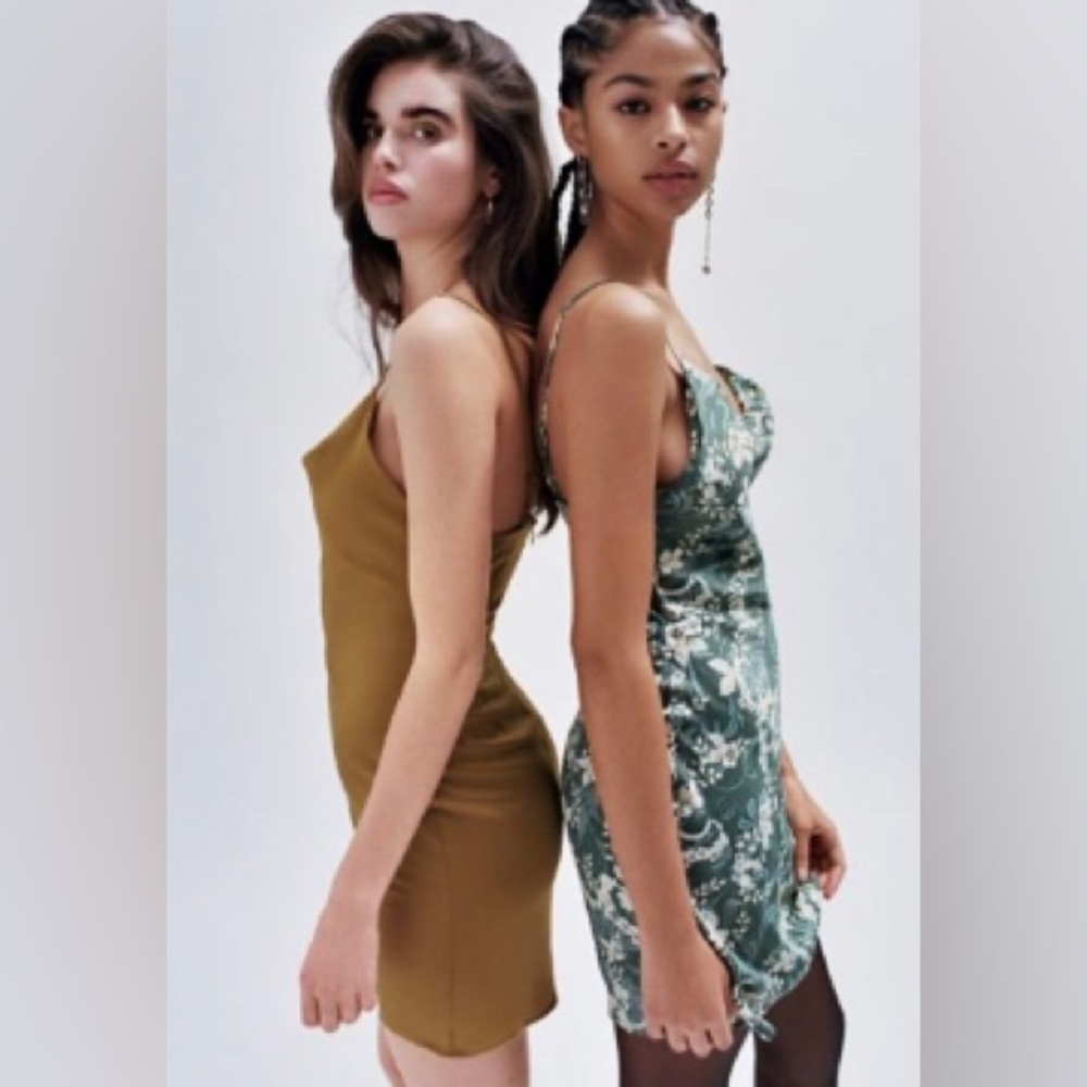 Urban Outfitters Mallory Cowl Neck Slip Dress